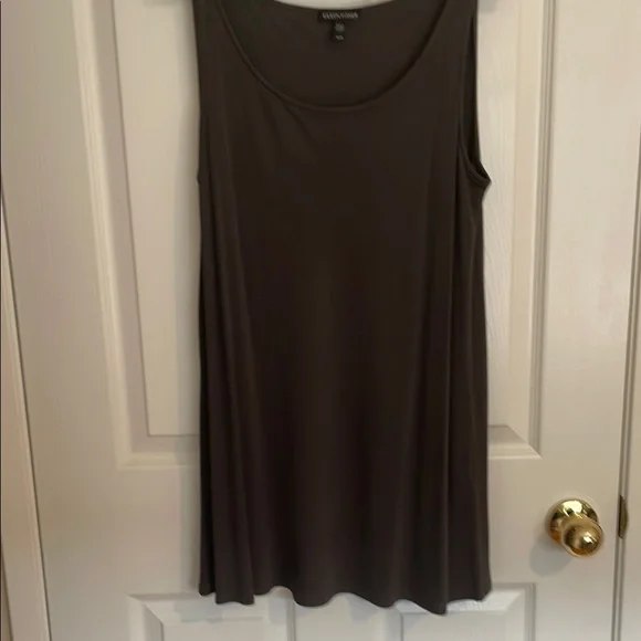 Eileen Fisher Gray Tunic Top - Picture 2 of 4